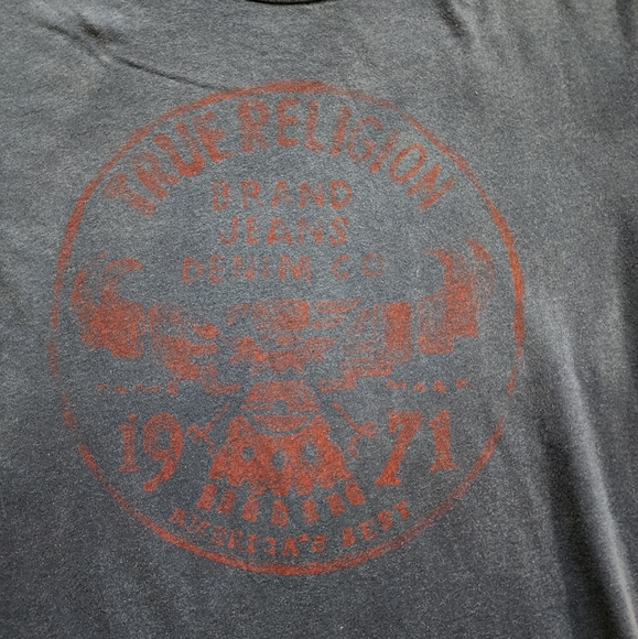 Vintage Blue True Religion Tee, Men's M - Picture 6 of 8